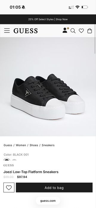 Продам кеды guess