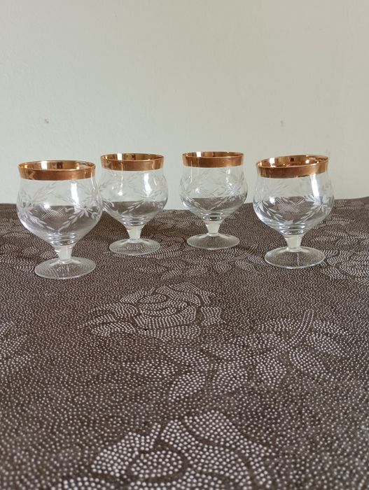 Фужеры, бокалы чешское стекло.