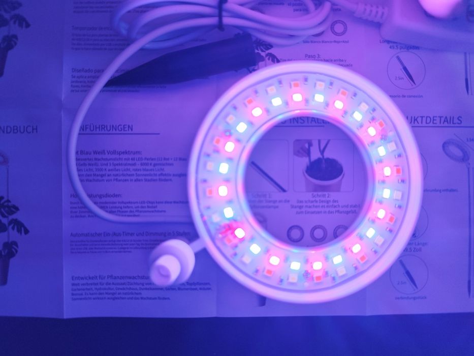 LED  димираща фитолампа за бърз растеж на растения, цветя и разсад