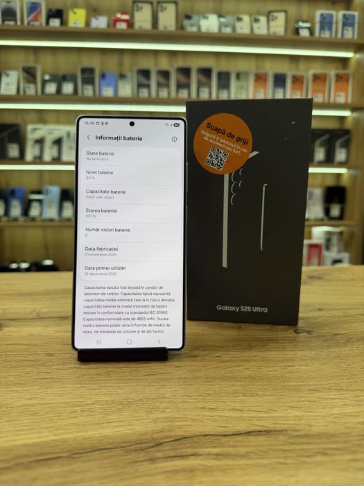 ‼️ Samsung S25 Ultra Whitesilver 512Gb - Sanatate bat.100% - Garantie 12 luni