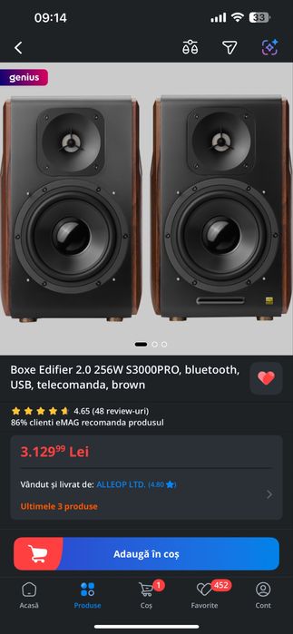 Boxe Edifier S3000 Pro HiRes  Noi Garantie