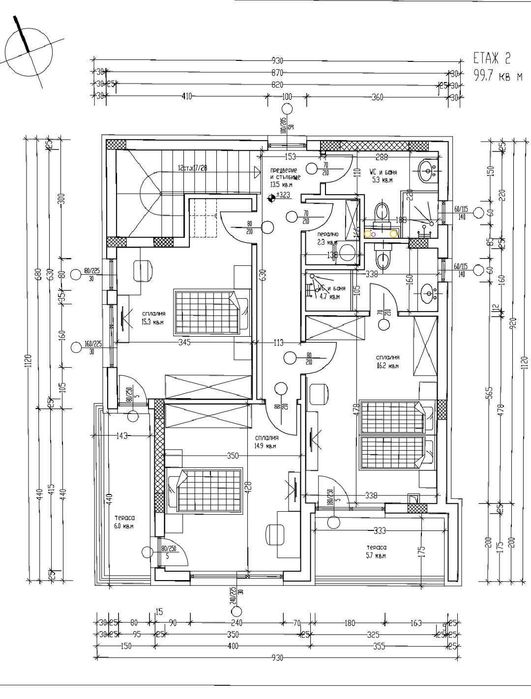 Без Комисиона Къща 169 м², дневна с 3 спални