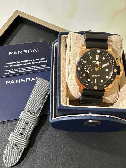 Ceas Panerai Submersible Goldtech, aur 18k, full set