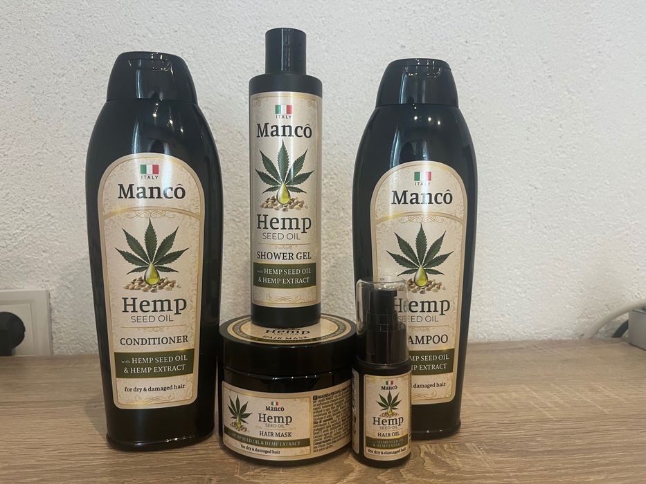 Manco Hemp Seed Oil комплект-натурална грижа за коса и кожа.