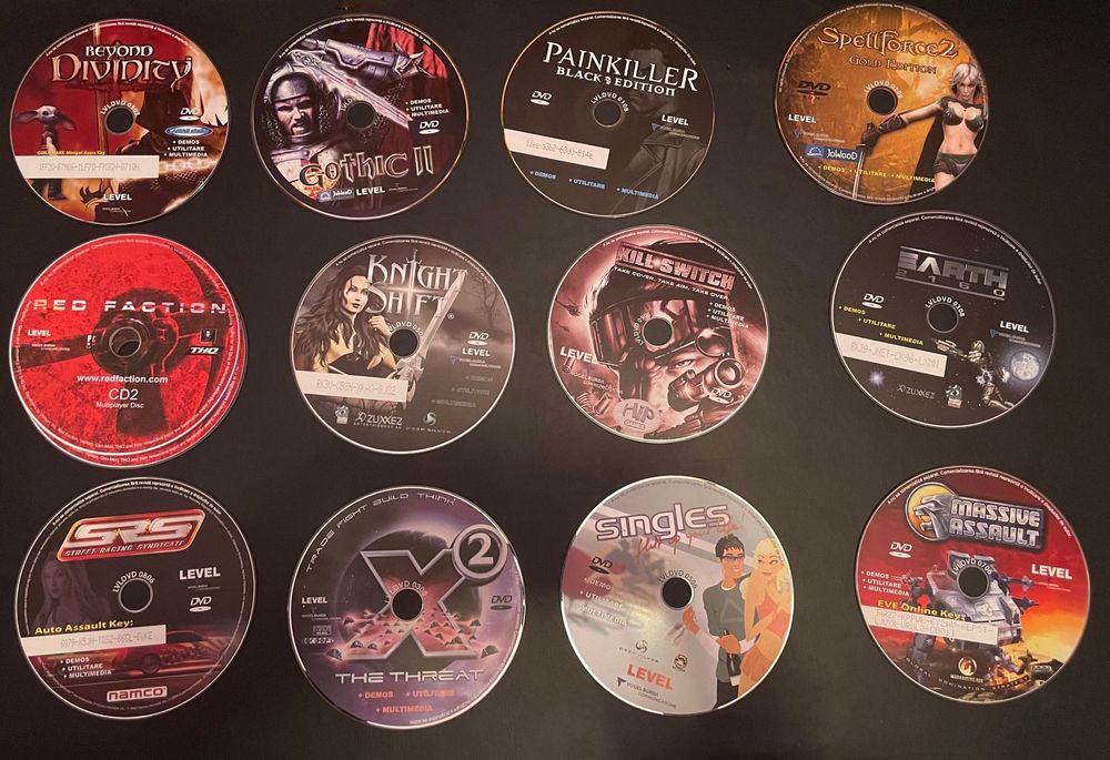 58 de jocuri video pe CD