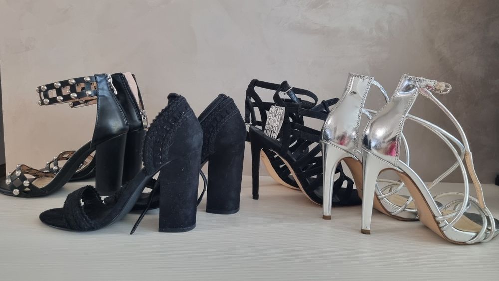 Дамски сандали на ток 35 номер