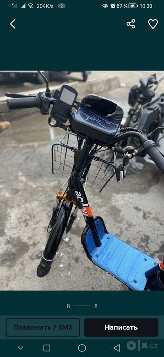 Dastavkaga ElektiroVeloseped bo'lib to'lashga электромопед