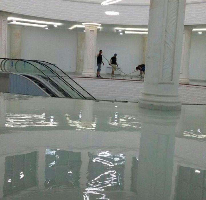 Промышленные полы , полиуретановые полы , Стяжка, топпинг , полировка