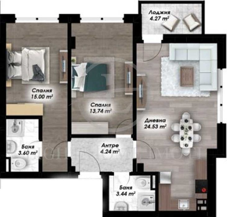 Продава се Тристаен апартамент в Пловдив, Остромила - 96 кв.м за 665 €/кв.м - Снимка #6