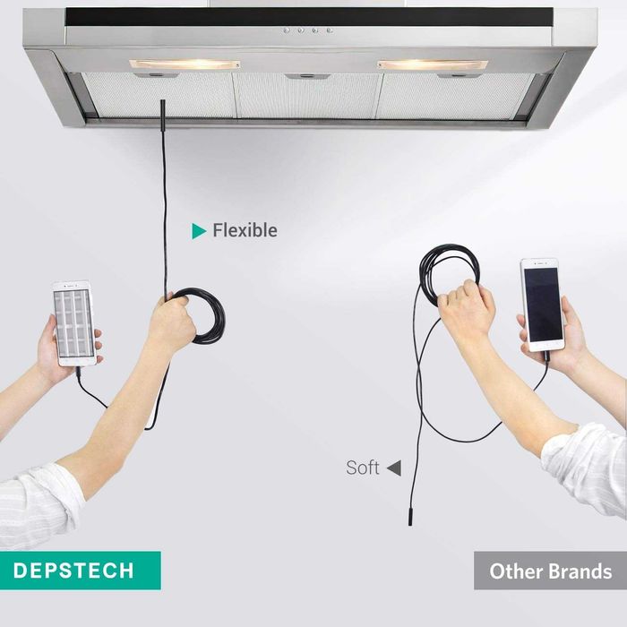 Професионален ендоскоп DEPSTECH 2.0MP, 5 метра с 5,5 mm глава