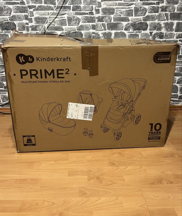 Количка 3в1 Kinderkraft Prime 2, SHADOW GREY