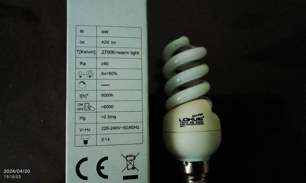 Lot 50 Becuri funcționale cfl / economice