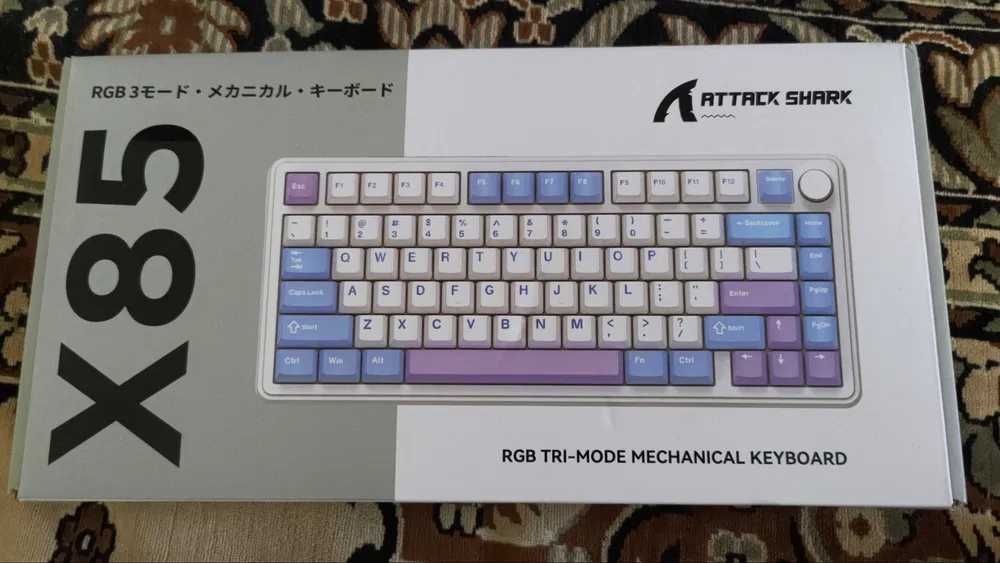 Attack shark x85 wireless mechanical keyboard. attack shark klaviatura