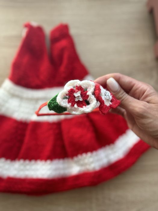 Детска плетена рокля