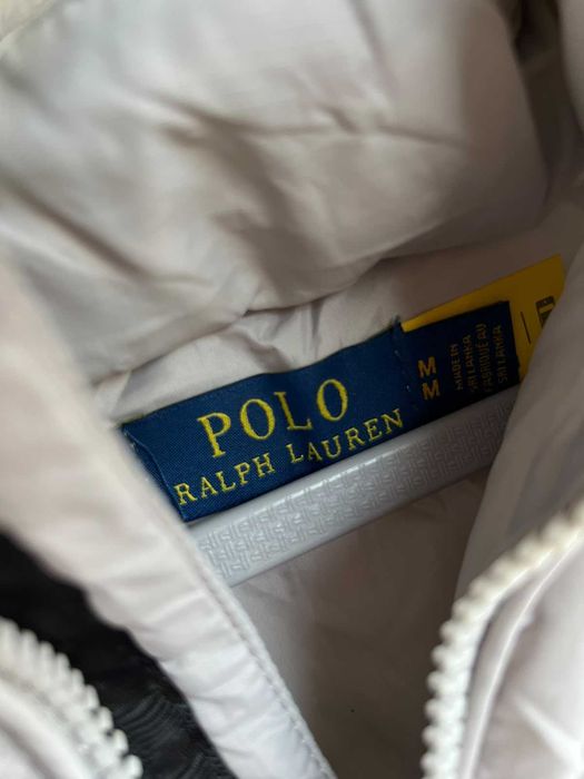 Geaca puffer Ralph Lauren alba noua