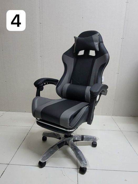 Игровое кресло — ортопедическое с подставкой для ног