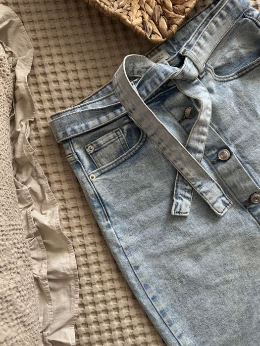 Юбки джинсовые ниже колен рМ