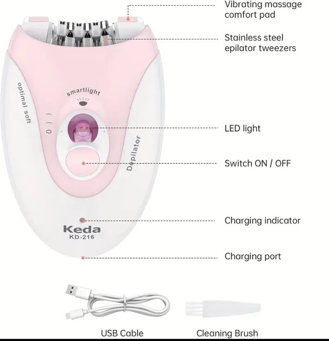 Беспроводной эпилятор Keda