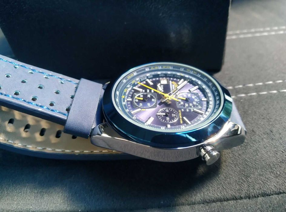 Мъжки ръчен Часовник Citizen Blue Angels World Chronograph дата,ден ч