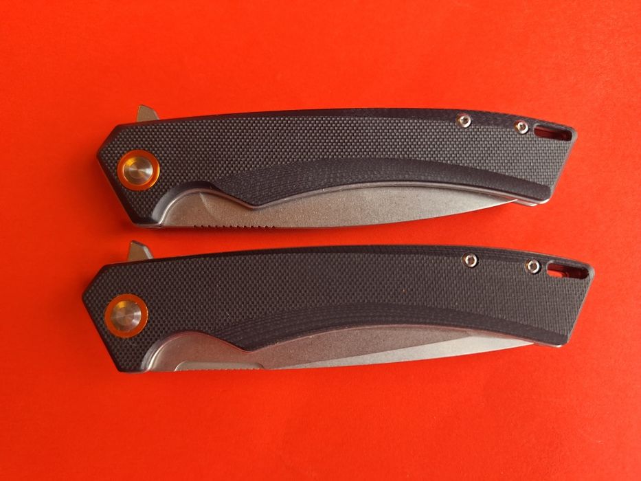 Сгъваем полуавтоматичен нож-стомана D2 (два модела острие)