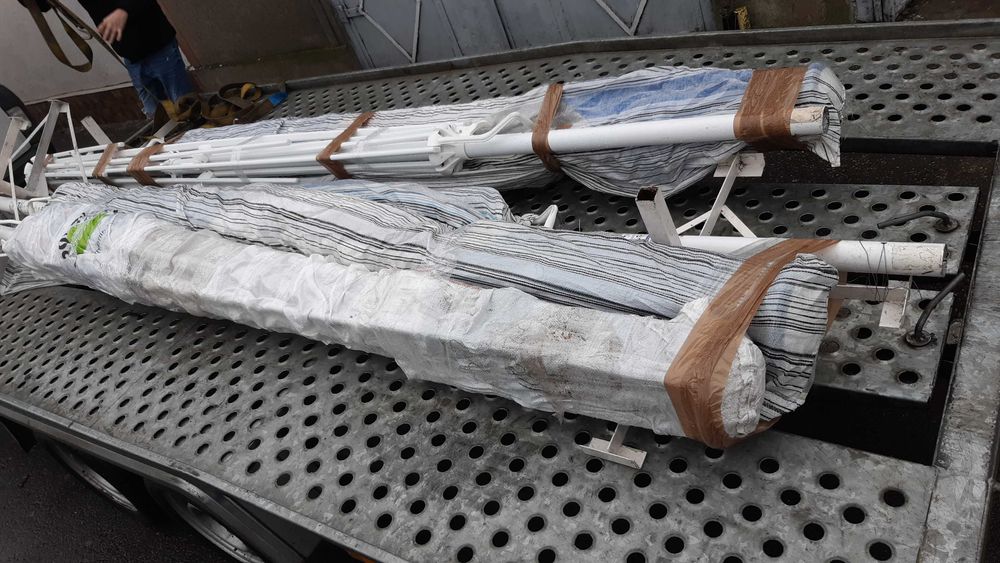 Umbrela terasa profesionala, schelet nou, 3,5x3,5 ,Prelata Umbrela