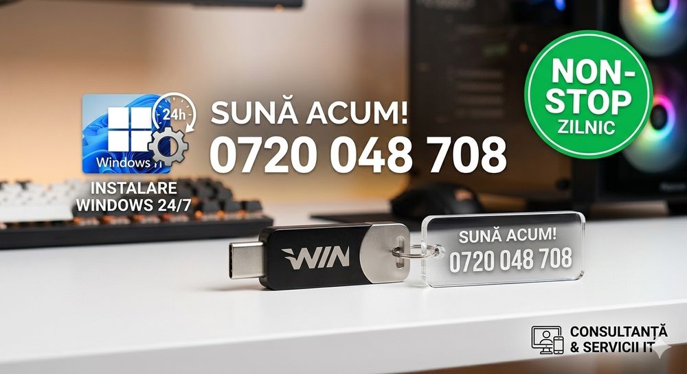 Instalare Windows & Servicii IT – Popești / București Toate Sectoarele