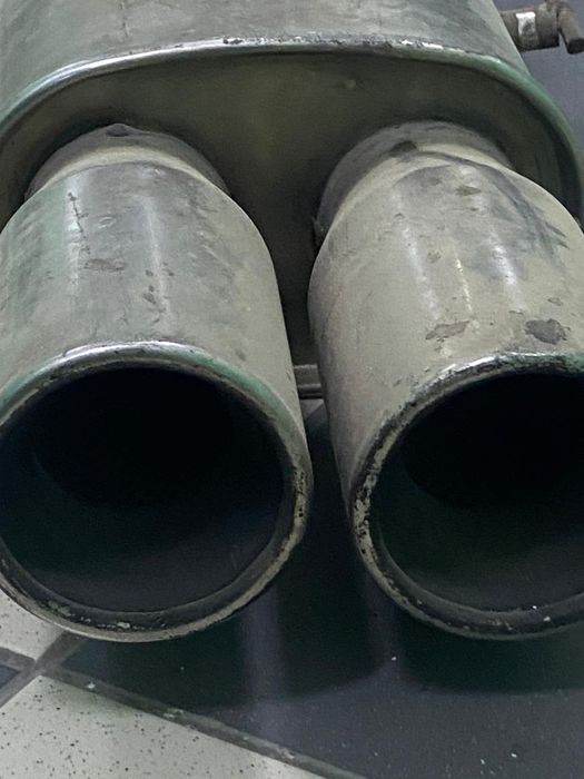 Двойной глушитель на w210