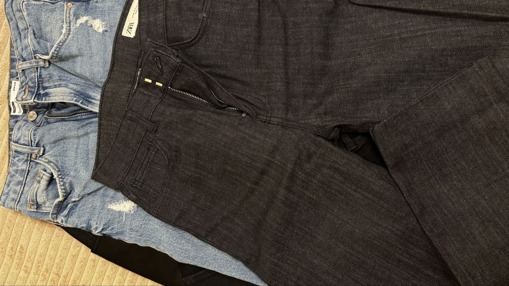 Дънки и кожени панталони Zara, Levi's , Bershka