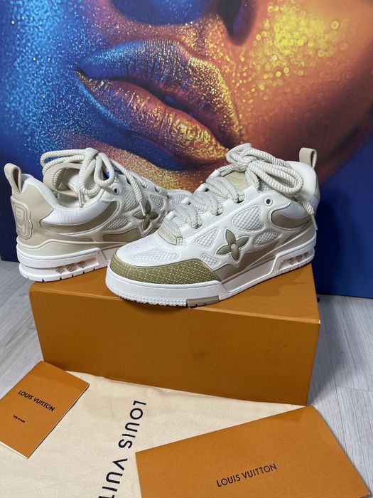 Adidasi Louis Vuitton Skate piele naturala Full Box colectie noua