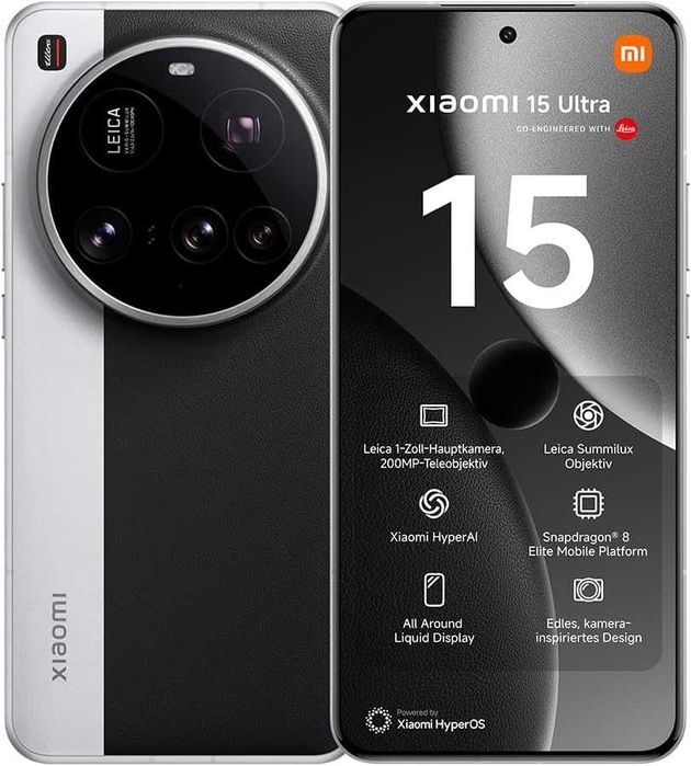 Нов! 2г гаранция! Xiaomi 15 Ultra 512GB + 16GB RAM Silver, White