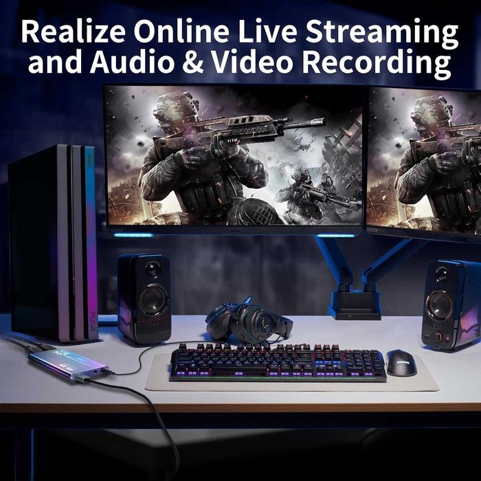 Placă captură audio video,USB 3.0,buclă HDMI 4K,1080P 60FPS/2K 30FPS