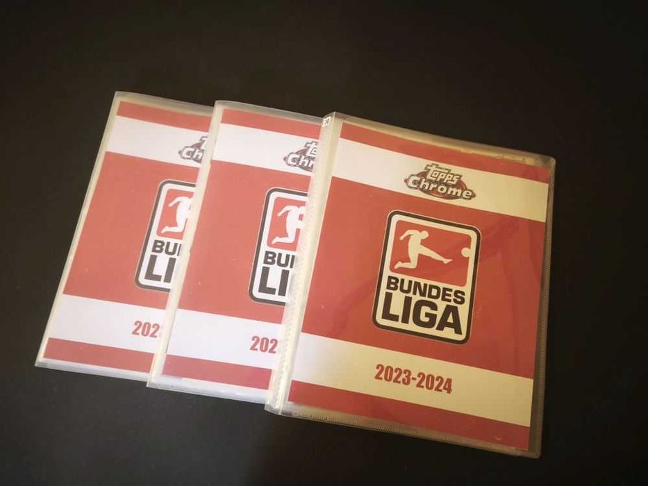 Set complet cartonase premium in album Topps Chrome Bundesliga 23-24