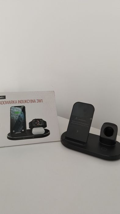 Statie de încărcare 3 în 1, casti, ceas, telefon wireless