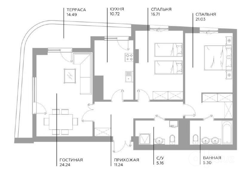Infinity Продается 4 комнатная коробка ул.Садыка Азимова/Истикбол