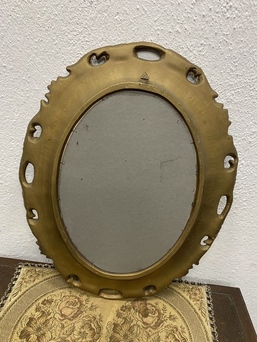 Ретро рамка картина в барокова стилизация с портрет Италия 1970