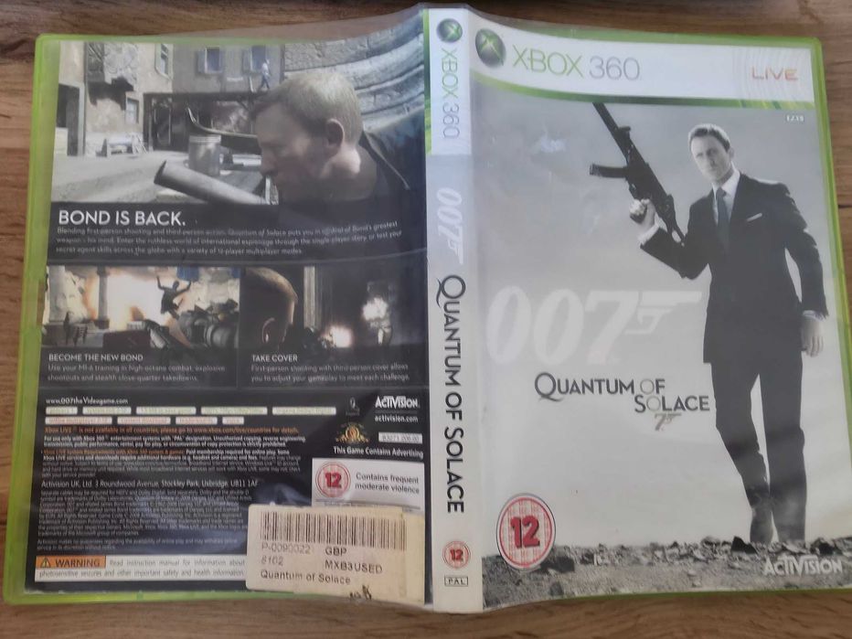 007: Quantum of Solace за Xbox 360 | Книжка | Тествана и работи отлично