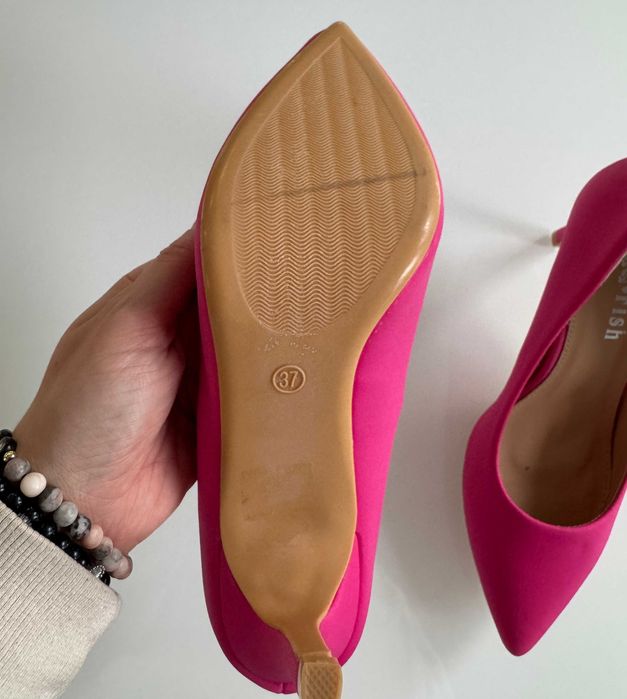 Нови розови обувки на висок ток - 37 номер