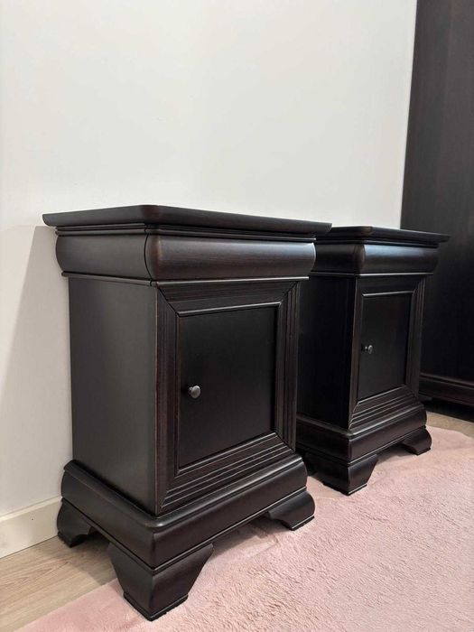 Dormitor lemn masiv – stare excelenta, pat 180×200