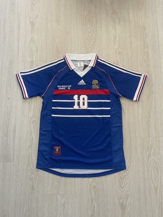 Tricou de fotbal Retro Franta 1998 - Zidane #10 World cup
