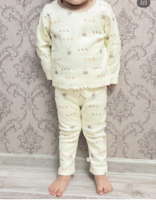 Теплая пижама для детей до 4лет