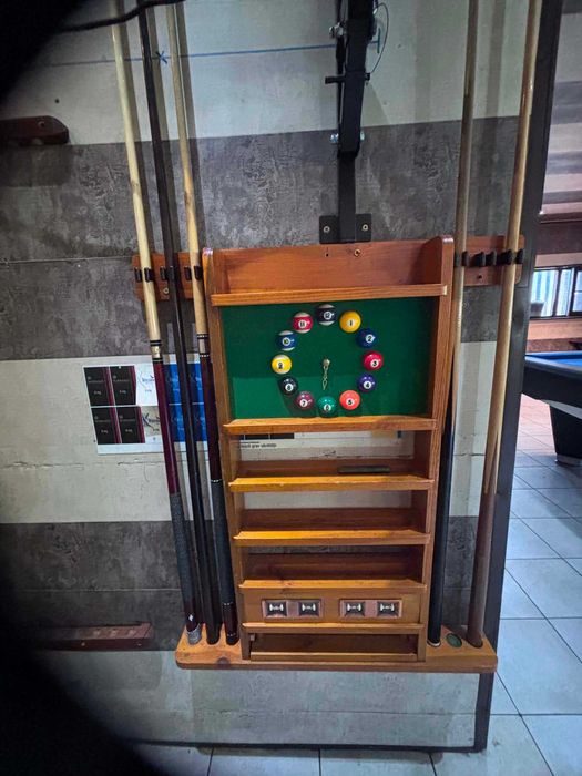 Masă biliard profesională PROSTAR (9 FT), Ardezie, Suport Deluxe, Bile Aramith