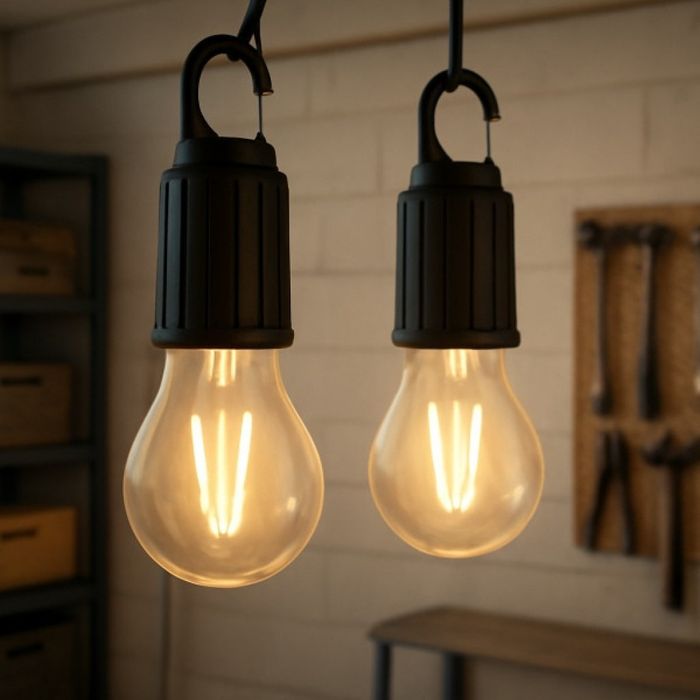 Комплект 2 броя преносими LED лампи с USB-C зареждане, 2700K топла све