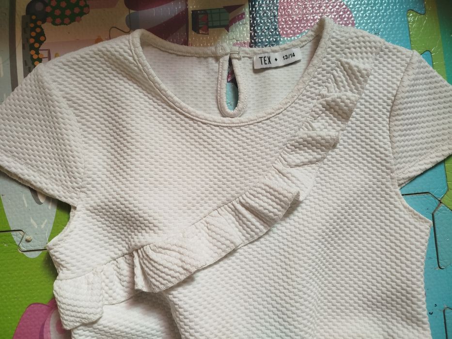Rochita alba "Tex"pentru fetite 13-14 ani