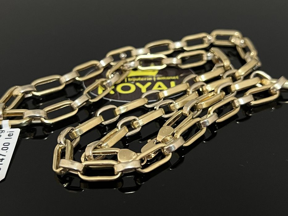 Bijuteria Royal CB : Lant barbatesc aur 14k 22,60gr