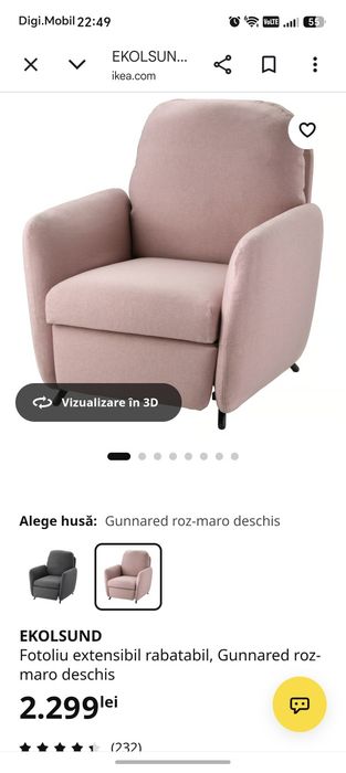 Fotoliu extensibil