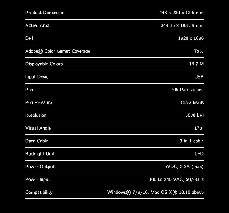 Tableta Grafica XP-PEN Artist 15.6