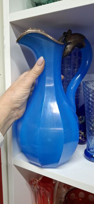 Вазы Богемия ,хрусталь ,латунь, времён СССР