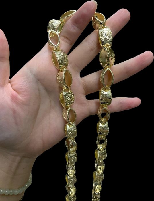 Позлатени мъжки ланци 14к