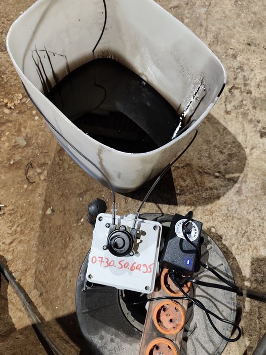 Soba cu serpentina din inox pe ulei ars uzat