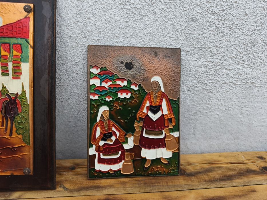 Медно пано с емайл